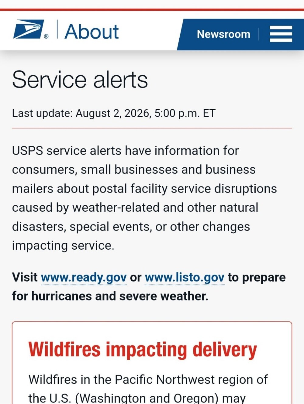Wildfires And Flooding Are Still Affecting Deliveries
